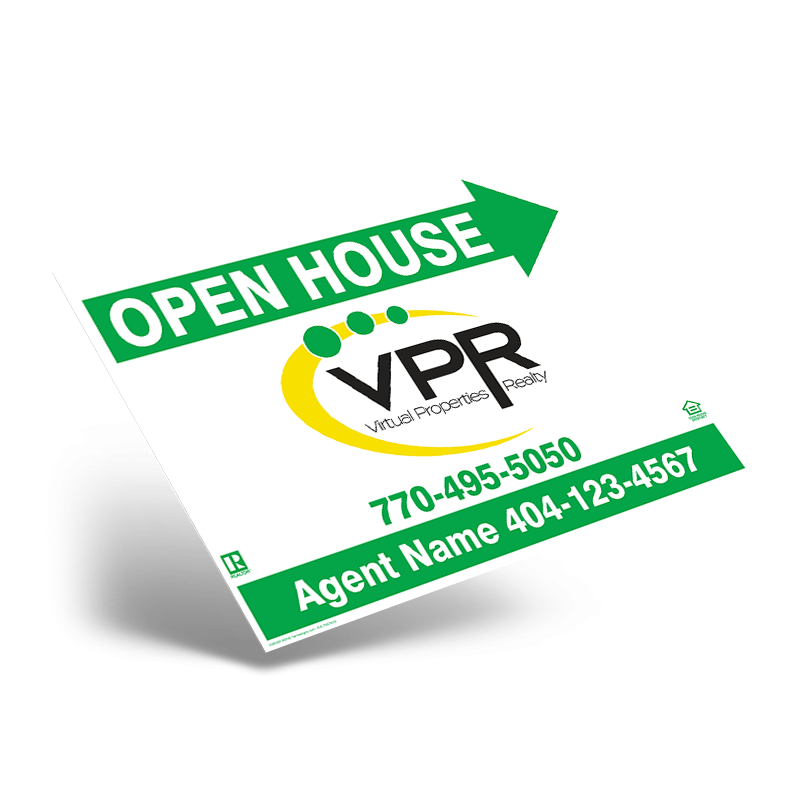 24"X18" STYRENE ONE SIDED PRINTED PANEL TO FIT 24"X18" METAL AFRAME SOLD INDIVIDUALLY For Virtual Properties Realty