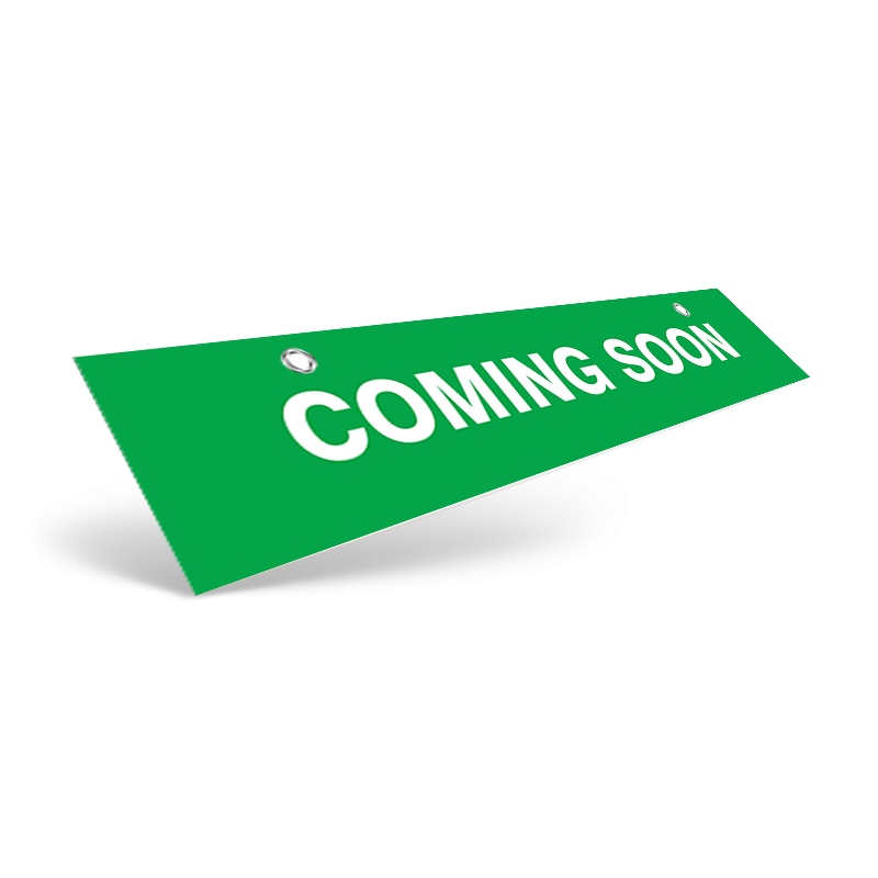 24" Two-Sided Hanging Rider in Styrene or Aluminum, Reflective or Non Reflective For Virtual Properties Realty