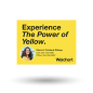 24"x18" Styrene Panel for A-Frame – Weichert "Power of Yellow