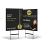 24"x30" Two-Sided Styrene/Reflective Yard Sign on Black Powder-Coated Stand for Realty ONE Affiliate
