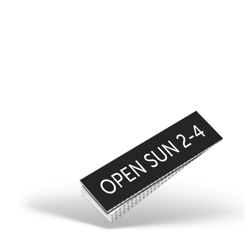 CUSTOM 4"X18" OR 4"X24" TWO SIDED PRINTED COROPLAST RIDER For Realty ONE Affiliate