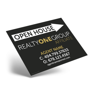 24"X18" STYRENE ONE SIDED PRINTED PANEL TO FIT 24"X18" METAL AFRAME SOLD INDIVIDUALLY For Realty ONE Affiliate