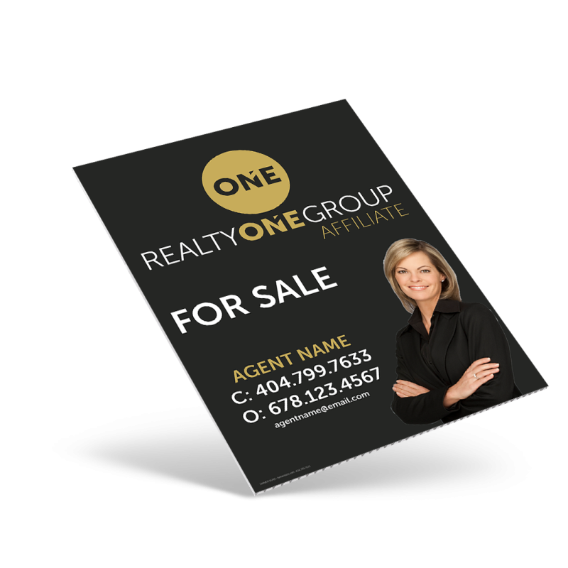 18"X24" ONE SIDED CUSTOM COROPLAST CONDO PANEL For Realty ONE Affiliate