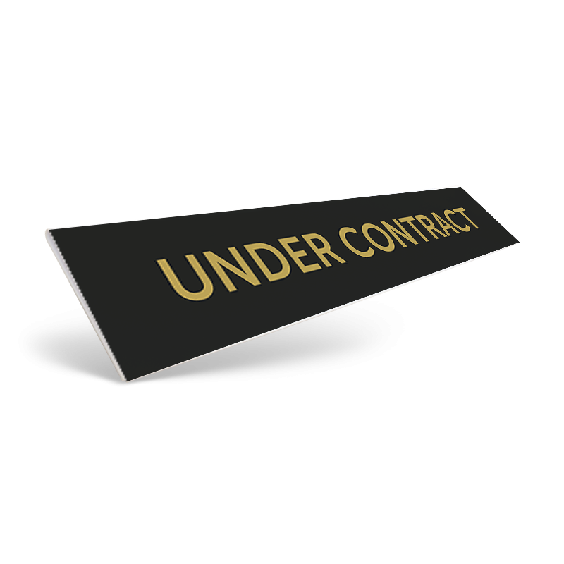 18" / 24" CUSTOM STYRENE CLIP ON SIGN RIDER for Realty ONE Affiliate