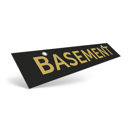 24" Two-Sided Hanging Rider in Styrene or Aluminum, Reflective or Non Reflective For Realty ONE Affiliate