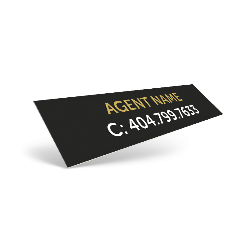 Custom Reflective Vinyl Decal- Two Size Options for Realty ONE Affiliate