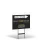 18"x14" Two-Sided Styrene/Reflective Yard Sign on Black Powder-Coated Stand, Realty ONE Affiliate