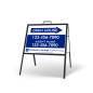 24" X 18" FOLDING "A" FRAME W/ TWO 24"X18" STYRENE CUSTOM PRINTED INSERTS For Coldwell Banker Affiliate