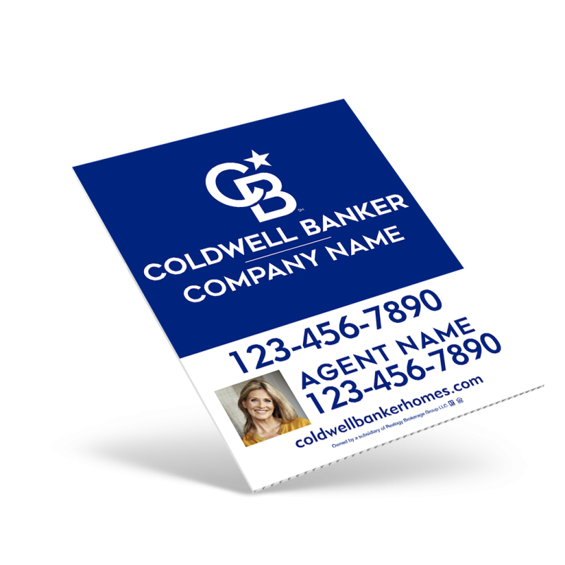 18"X24" ONE SIDED CUSTOM COROPLAST CONDO PANEL For Coldwell Banker Affiliate