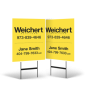 Weichert Capital Region 24"X30" Two-Sided Non-Photo Styrene Yard Sign With Black Stand