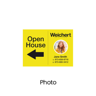 Weichert Capital Region 24"X18" Printed Styrene Panel For Metal A-Frame Available Individually