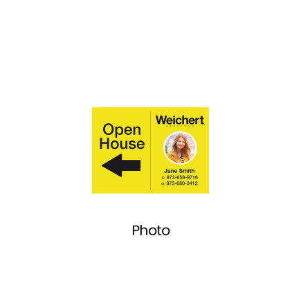Weichert Capital Region 24"X18" Printed Styrene Panel For Metal A-Frame Available Individually