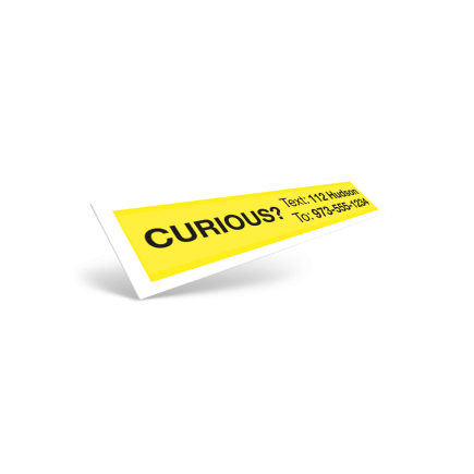 Custom 24" Styrene Text Rider Double-Sided For Weichert Capital Region