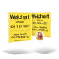 24x30 Two-Sided Styrene/Aluminum Hanging Panel w/ Grommets for Weichert Affiliate