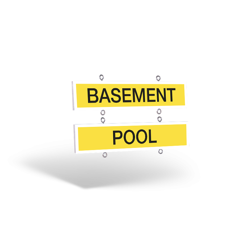 24"x6" Two-Sided Hanging Wooden Rider with Eye Screws For Weichert Affiliate