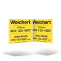24x24 Two-Sided Styrene/Aluminum Hanging Panel w/ Grommets for Weichert Affiliate