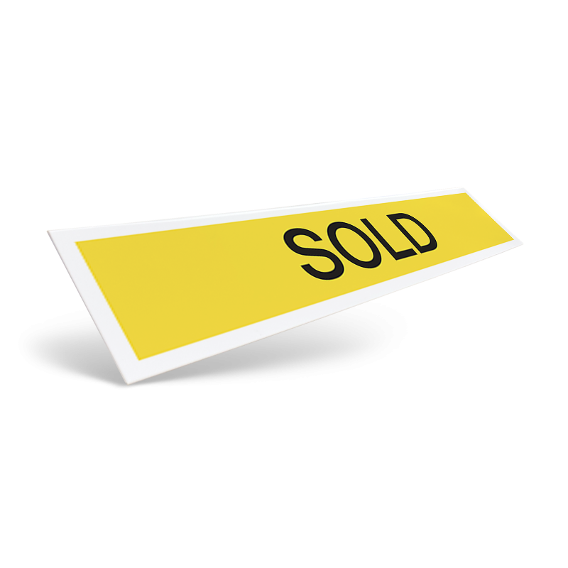 18" & 24" Two-Sided Slide-In Styrene/Aluminum Rider, Reflective/Non-Reflective For Weichert Affiliate