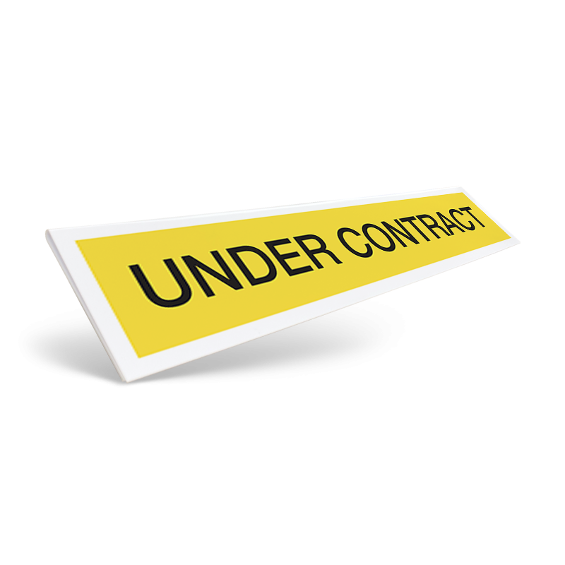 18" / 24" CUSTOM STYRENE CLIP ON SIGN RIDER for  Weichert Affiliate