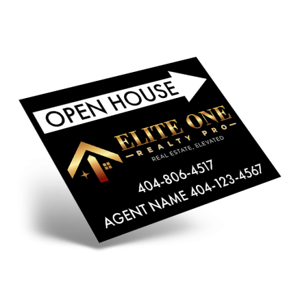 24"X18" STYRENE ONE SIDED PRINTED PANEL TO FIT 24"X18" METAL AFRAME SOLD INDIVIDUALLY For  Elite One Realty Pro