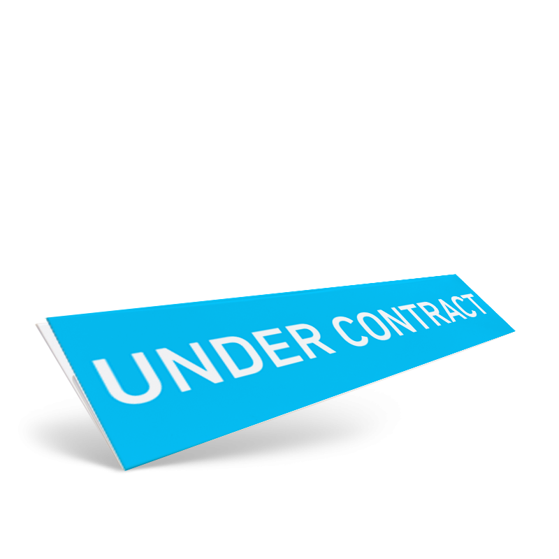 18" / 24" CUSTOM STYRENE CLIP ON SIGN RIDER FOR REAL BROKERS 18" / 24" CUSTOM STYRENE CLIP ON SIGN RIDER FOR REAL BROKERS
