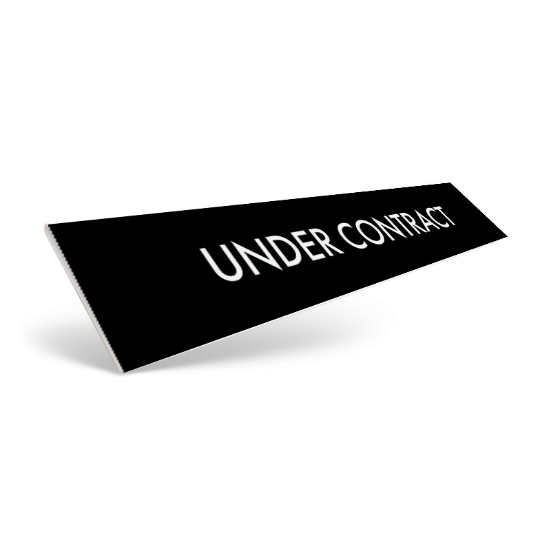 18" / 24" CUSTOM STYRENE CLIP ON SIGN RIDER for Elite One Realty Pro