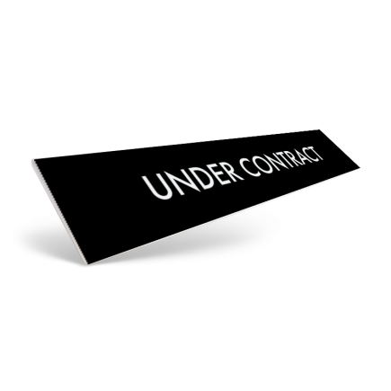 18" / 24" CUSTOM STYRENE CLIP ON SIGN RIDER for Elite One Realty Pro