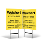 24"x30" Two-Sided Styrene Yard Sign on Black Powder-Coated Stand for Weichert Affiliate