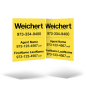 24x30 Two-Sided Aluminum Hanging Panel w/ Grommets for Weichert Affiliate
