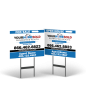 18"x14" Two-Sided Styrene/Reflective Yard Sign on Black Powder-Coated Stand, Heritage Oaks Realty 18"x14" Two-Sided Styrene/Reflective Yard Sign on Black Powder-Coated Stand, Heritage Oaks Realty