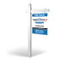5' Easy Arm Post with 24"x30" Two-Sided Hanging Panels:Styrene,Reflective,Aluminum for Heritage Oaks Realty 5' Easy Arm Post with 24"x30" Two-Sided Hanging Panels:Styrene,Reflective,Aluminum for Heritage Oaks Realty