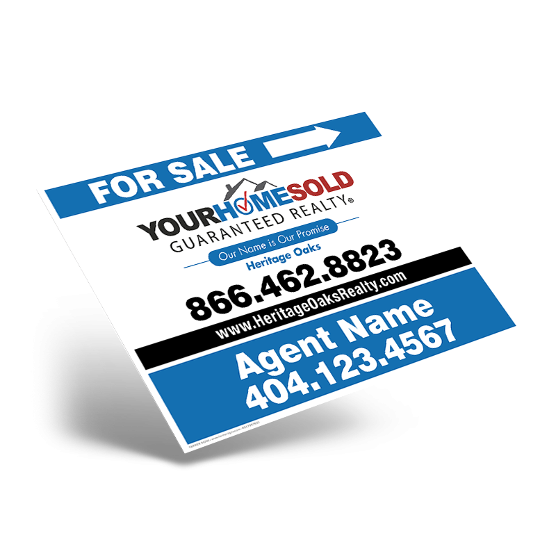 24"X18" STYRENE ONE SIDED PRINTED PANEL TO FIT 24"X18" METAL AFRAME SOLD INDIVIDUALLY for Heritage Oaks Realty