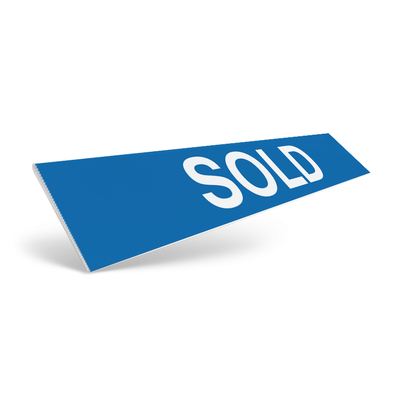 18" / 24" CUSTOM STYRENE CLIP ON SIGN RIDER for Heritage Oaks Realty