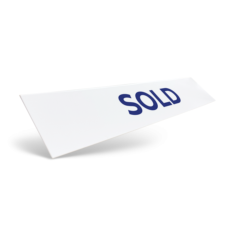 18" & 24" Two-Sided Slide-In Styrene/Aluminum Rider, Reflective/Non-Reflective For  Sellect Realty