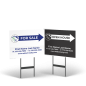 18"x14" Two-Sided Styrene/Reflective Yard Sign on Black Powder-Coated Stand, Sellect Realty