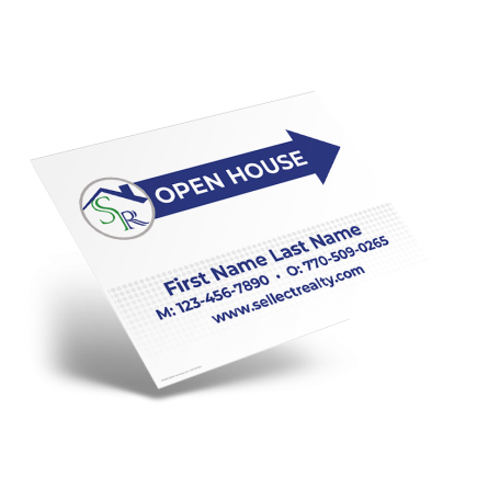 24"X18" STYRENE ONE SIDED PRINTED PANEL TO FIT 24"X18" METAL AFRAME SOLD INDIVIDUALLY For Sellect Realty