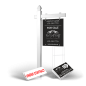 Homerun Pkg:6'Easy Arm Post,24"x30"Styrene Panel,4Coroplast Directionals,4Step Stake Stands for Real South Realty