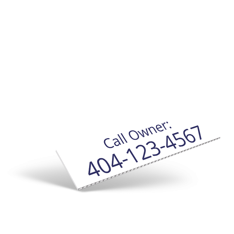 CUSTOM 6"X24" TWO SIDED PRINTED COROPLAST RIDER For Simply List CUSTOM 6"X24" TWO SIDED PRINTED COROPLAST RIDER For Simply List