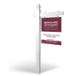 5' Easy Arm Post with 24"x30" Two-Sided Hanging Panels:Styrene,Reflective,Aluminum for BHHS Georgia Properties