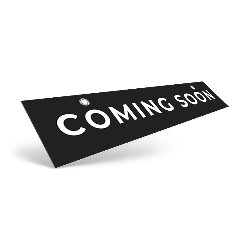 24" Two-Sided Hanging Rider in Styrene or Aluminum, Reflective or Non Reflective For Real Estate Gurus Realty
