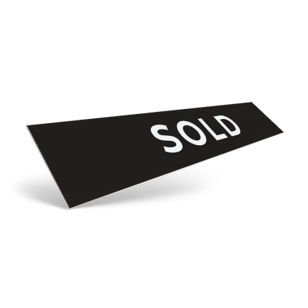 18" & 24" Two-Sided Slide-In Styrene/Aluminum Rider, Reflective/Non-Reflective For  Real Estate Gurus Realty