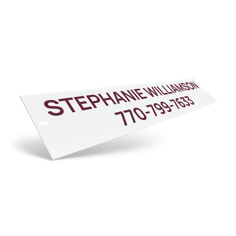 BHHS GEORGIA PROPERTIES AGENT NAME STYRENE PLASTIC NAME PLATE BHHS GEORGIA PROPERTIES AGENT NAME STYRENE PLASTIC NAME PLATE