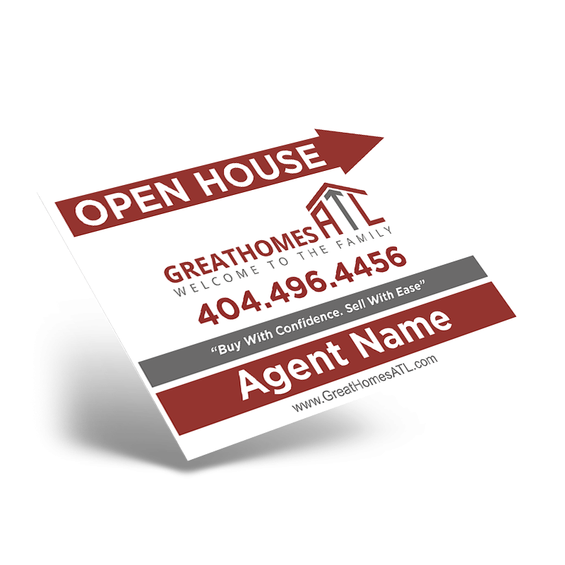 24"X18" STYRENE ONE SIDED PRINTED PANEL TO FIT 24"X18" METAL AFRAME SOLD INDIVIDUALLY For GreatHomesATL