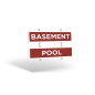 24"x6" Two-Sided Reflective Hanging Wooden Rider with Eye Screws for GreatHomesATL 24"x6" Two-Sided Reflective Hanging Wooden Rider with Eye Screws for GreatHomesATL