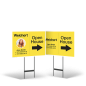 Weichert Realtors 24"X18" Two-Sided Styrene Yard Sign With Black Stand