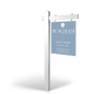 5' Rookie Arm Post with 24"x30" Styrene Panel for Beacham & Co.