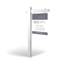 BHHS GA PLT: 5' Rookie Easy Arm Post with 24"x30" Two-Sided Panels in Styrene & Aluminum, Reflective Options