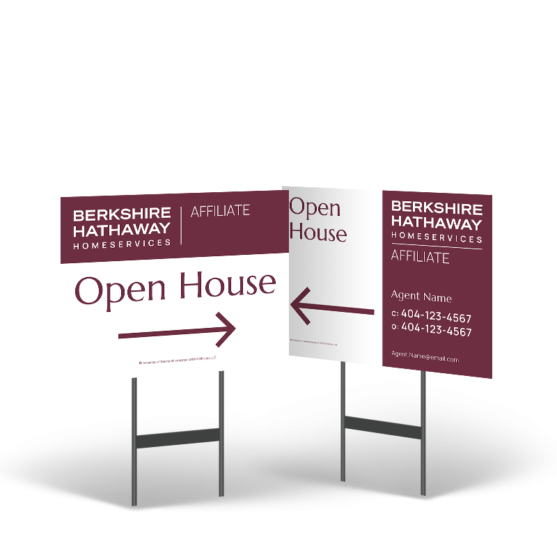 BHHS Affiliate18x14" 2-Sided Yard Sign on Black Stand BHHS Affiliate18x14" 2-Sided Yard Sign on Black Stand