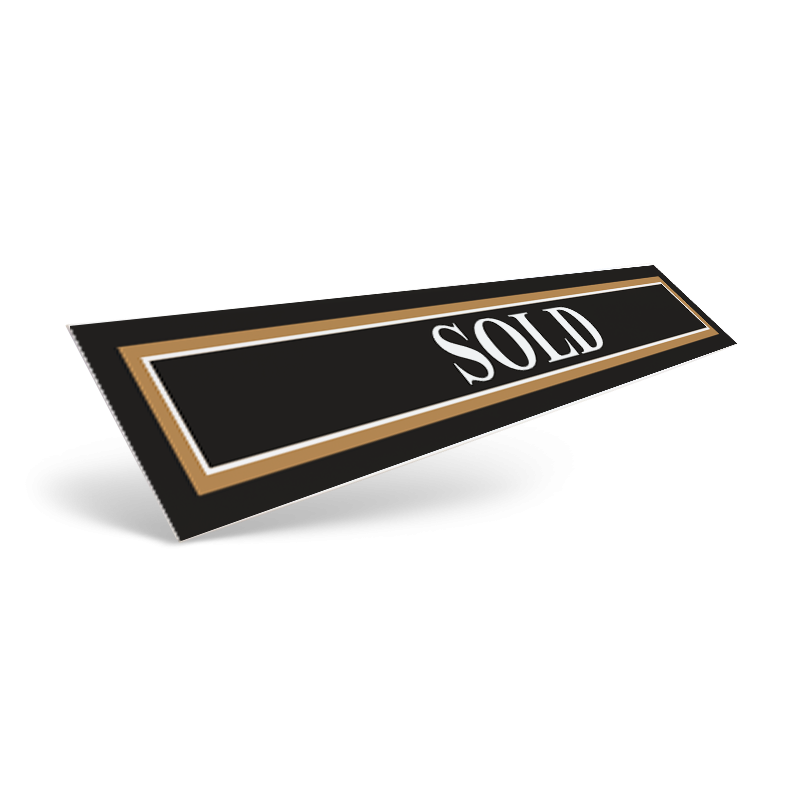 ATLANTA COMMUNITIES 24" ALUMINUM SLIDEIN PLATE FOR THE WOOD ARMPOST