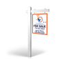 DRAKE REALTY: 5' Rookie Easy Arm Post with 24"x30" Two-Sided Panels in Styrene & Aluminum, Reflective Options