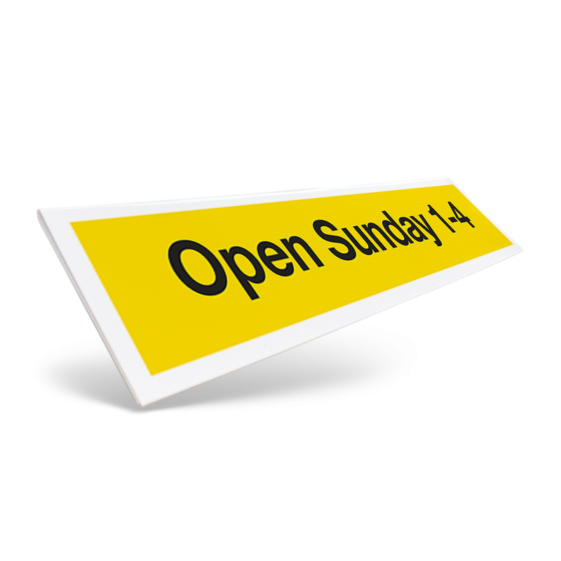 24" STOCK CLIPON RIDER FOR REAL ESTATE SIGN FOR WEICHERT REALTORS